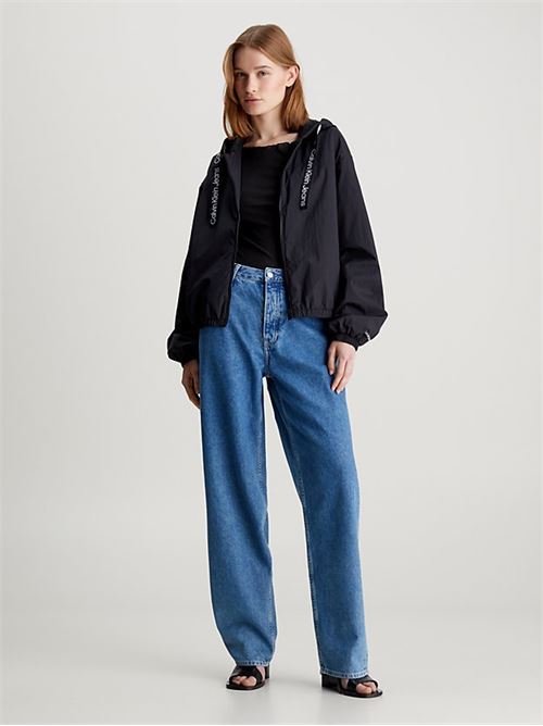 logo drawstring windbreaker CALVIN KLEIN JEANS | J20J223353BEH